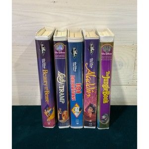 Vtg Walt Disney VHS Movies Black Diamond and 30th Anniversary Limited Edition